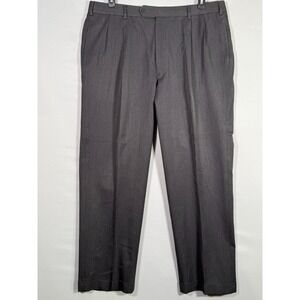 Brooks Brothers 36x27 Gray 100%‎ Wool Madison Flat Front Men's Pants Dressy Soft